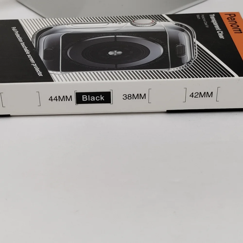 Penom Transparent Clear Protective Case for Watch MK7-44mm Black.Condition is N